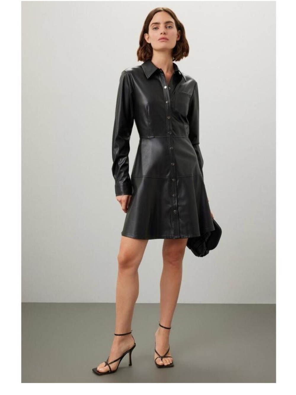 Jason Wu x RTR Button Up Leather Dress, Size: 14